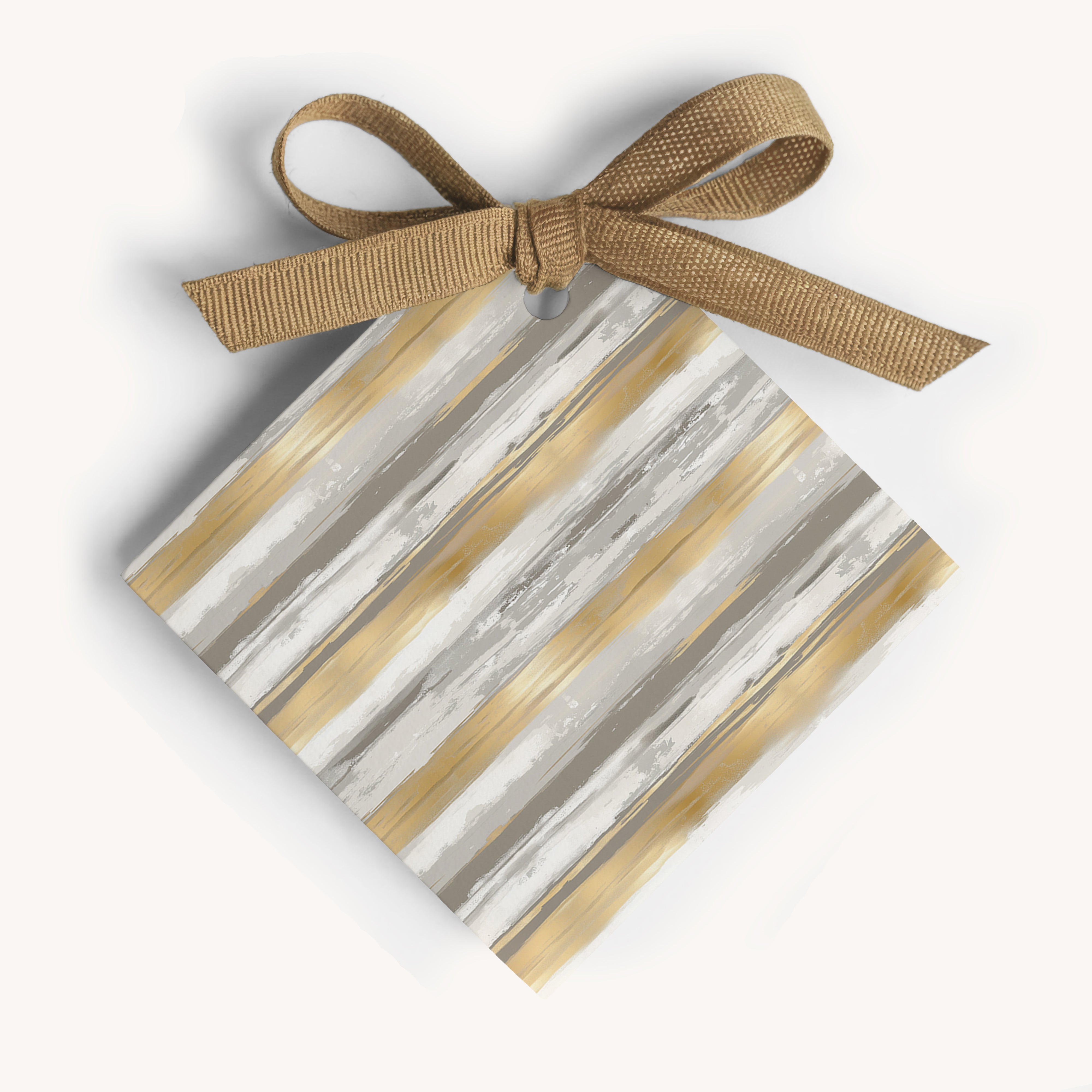 Gilded Brush Name Tag