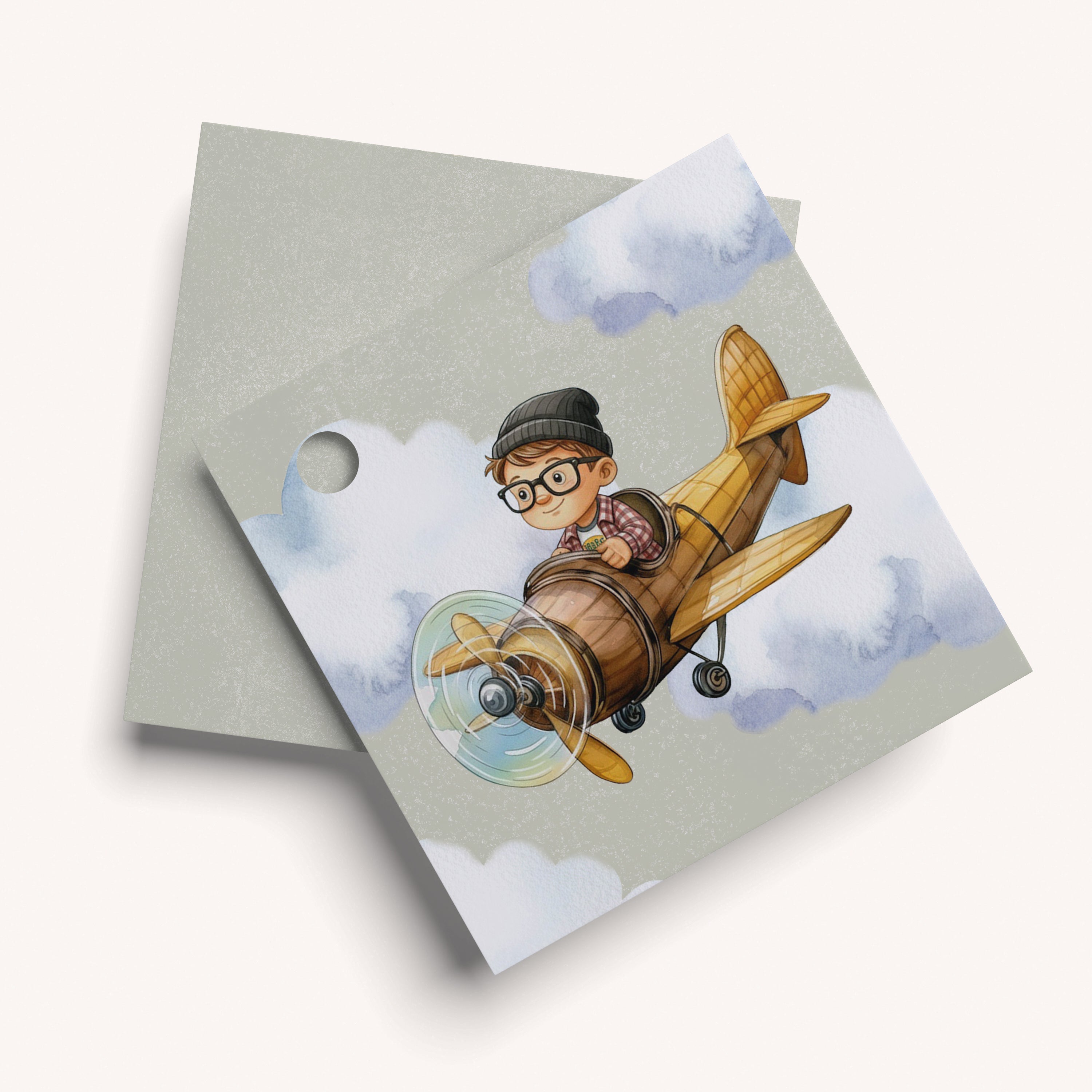Up, Up & Away Gift Tag