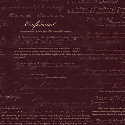 Confidential Letter Valentine's wrapping paper with vintage love letter and romantic text design closeup