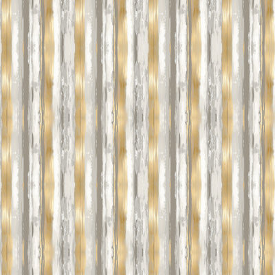 Close-up of Gilded Brush wrapping paper showing golden and gray brush lines.