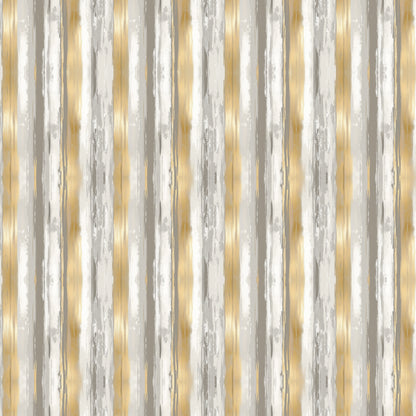 Close-up of Gilded Brush wrapping paper showing golden and gray brush lines.
