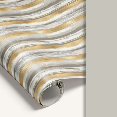 Signature Edit double-sided wrapping paper featuring minimalist design on one side and soft light-gray reverse.
