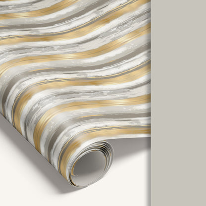 Signature Edit double-sided wrapping paper featuring minimalist design on one side and soft light-gray reverse.