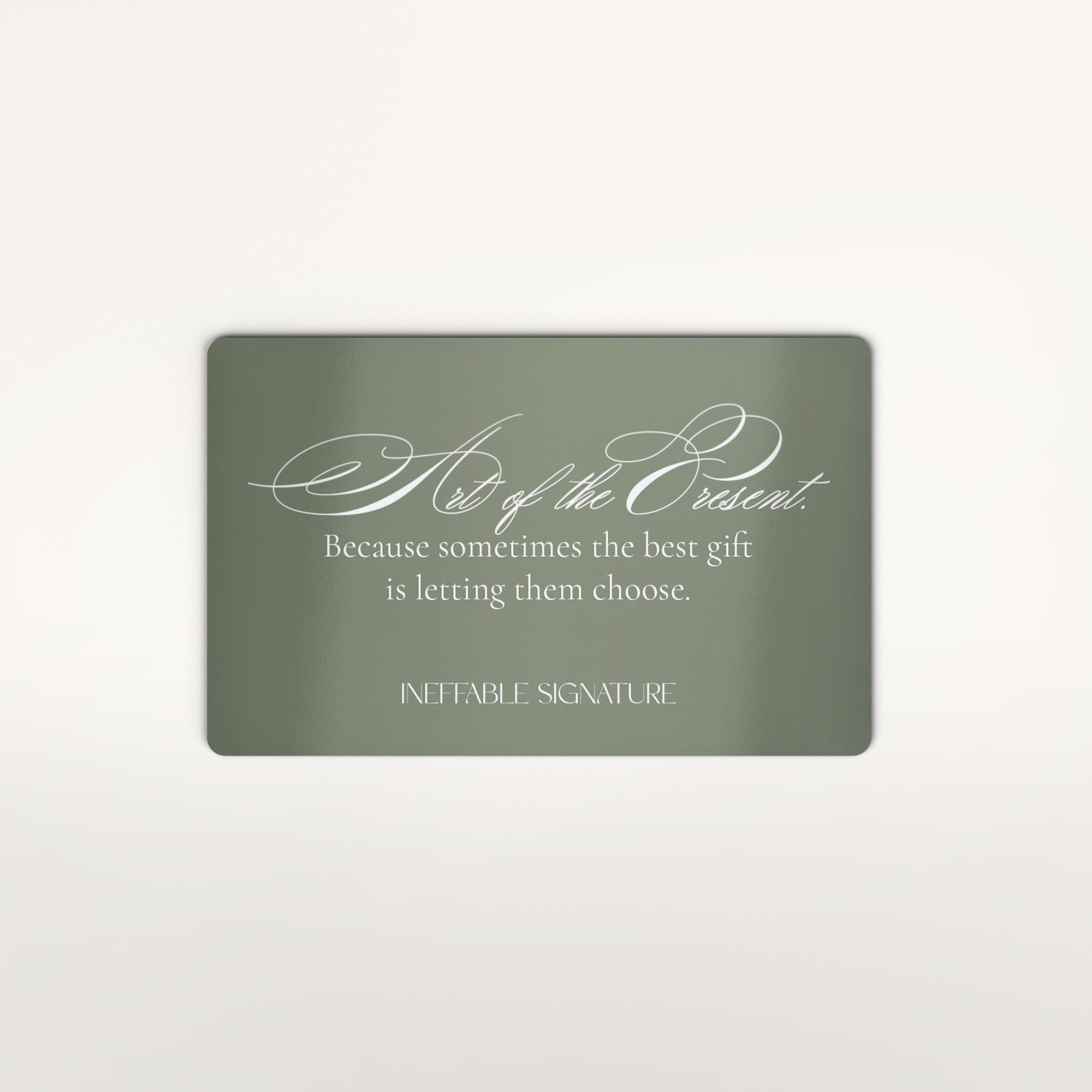 Git Card for Purchasing Wrapping Paper