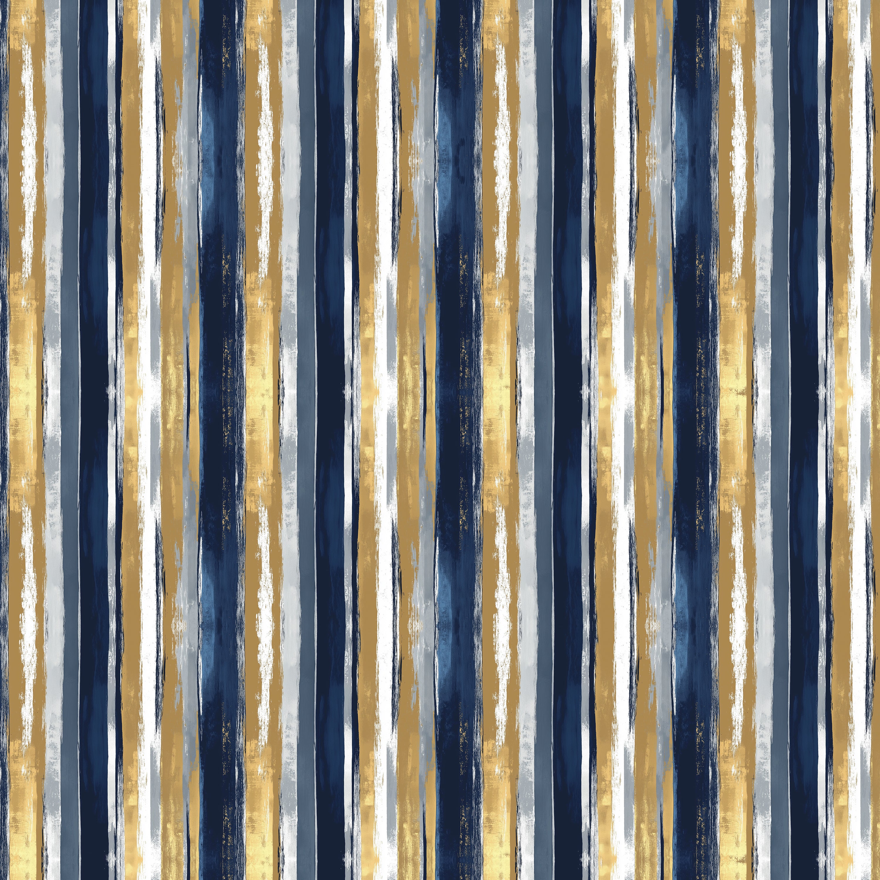 Close-up of Modern Tux double-sided wrapping paper showing navy stripe pattern with deep navy reverse side.