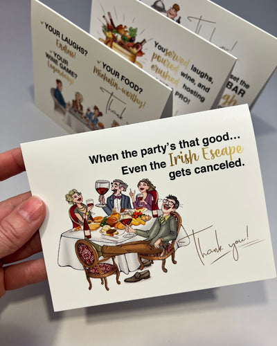 Even the Irish Escape Gets Canceled | Thank You Greeting Card for Hosts