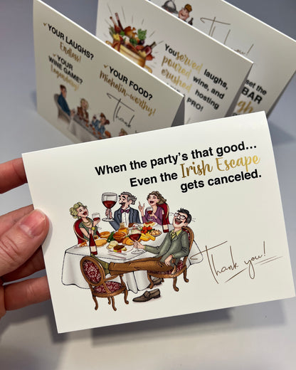 Even the Irish Escape Gets Canceled | Thank You Greeting Card for Hosts