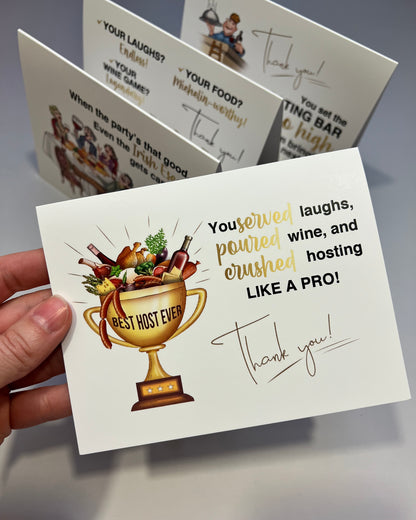 Best Host Ever | Thank You Greeting Card for Hosts