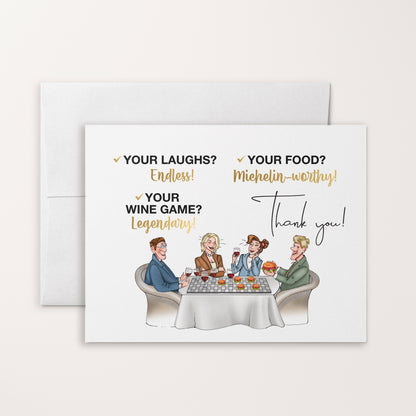 Best Dinner Party Ever | Thank You Greeting Card for Hosts